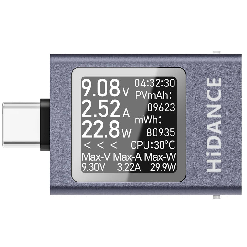 13 in 1 DC 4.5-50V 0-12A Multi-function Digital Display DC Voltage Ammeter Power Meter Type-c Cell Phone Charging PD3.1 Tester - VeloCart