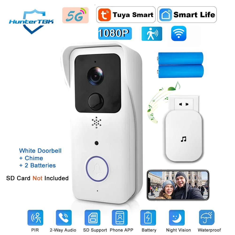 5G 2.4G WiFi Video Doorbell 1080P - VeloCart