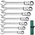 72-Tooth 8-19mm Ratchet Wrench Set Metric, Multi-Function for Garage Home DIY Repair Maintenance Ideal Party Gift - VeloCart
