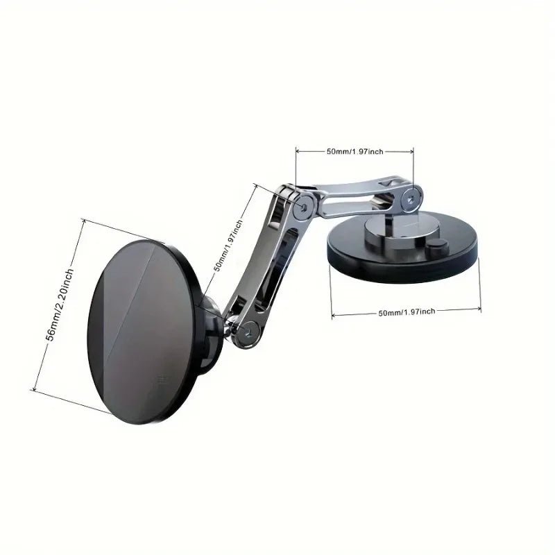 Magnetic Car Phone Holder Stand Dashborad Alloy Foldable Magnet Car Mount Smartphone Mobile Bracket For iPhone 17 16 15 14 13 12 - VeloCart