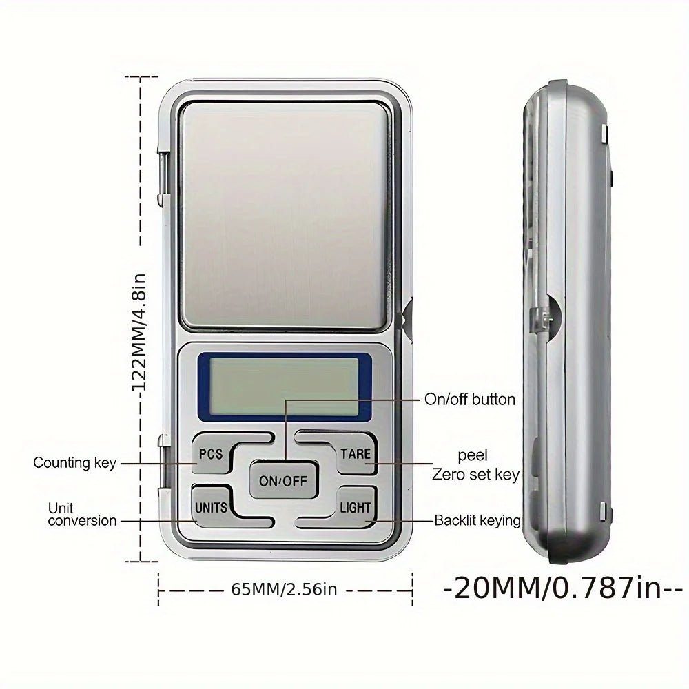 High Precision 500g/0.01g Mini Pocket Scale - VeloCart