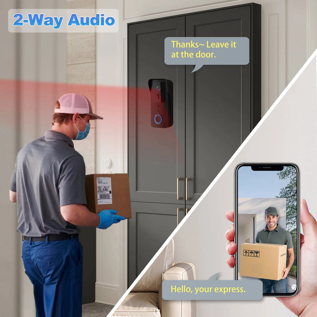 5G 2.4G WiFi Video Doorbell 1080P - VeloCart