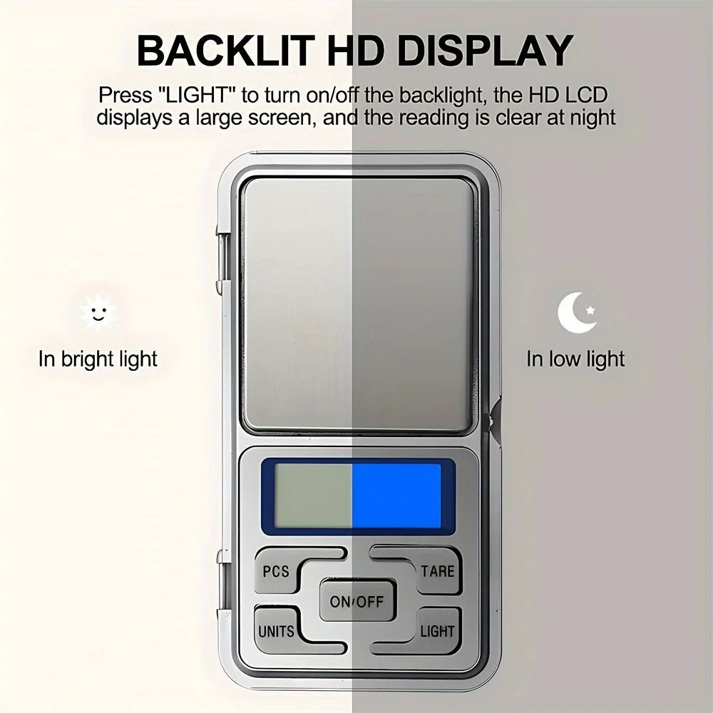 High Precision 500g/0.01g Mini Pocket Scale - VeloCart