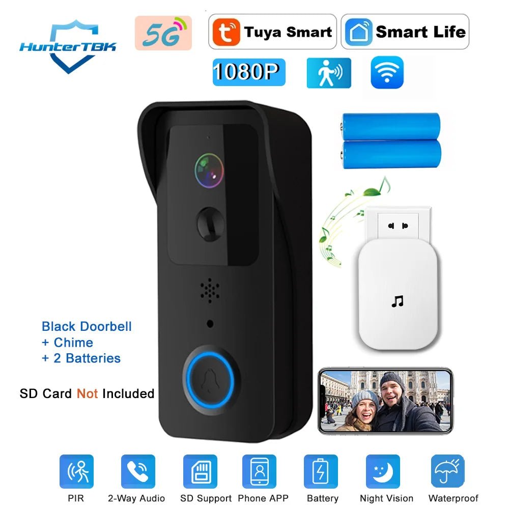 5G 2.4G WiFi Video Doorbell 1080P - VeloCart