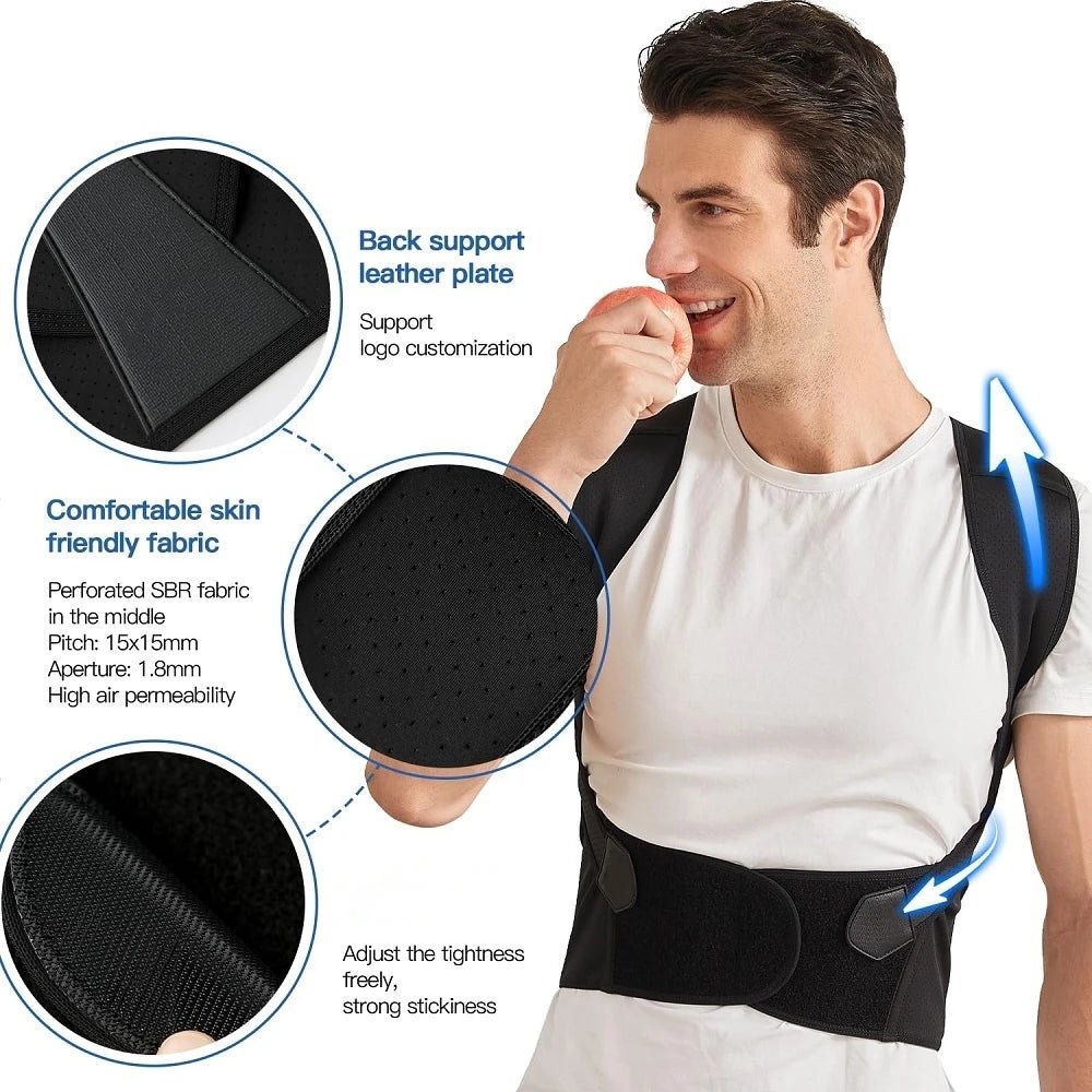 Back Brace Posture Support for Women and Men - VeloCart