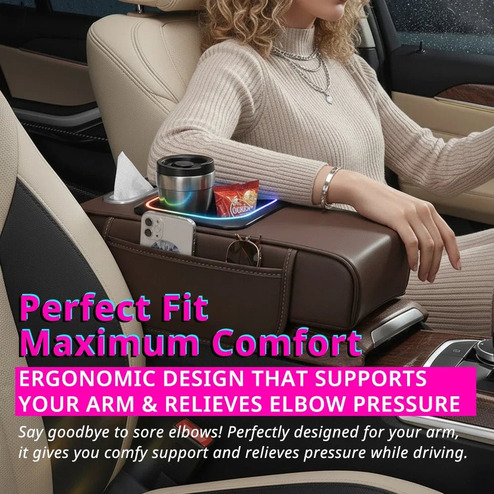 Car Armrest Cushion Center Console - VeloCart