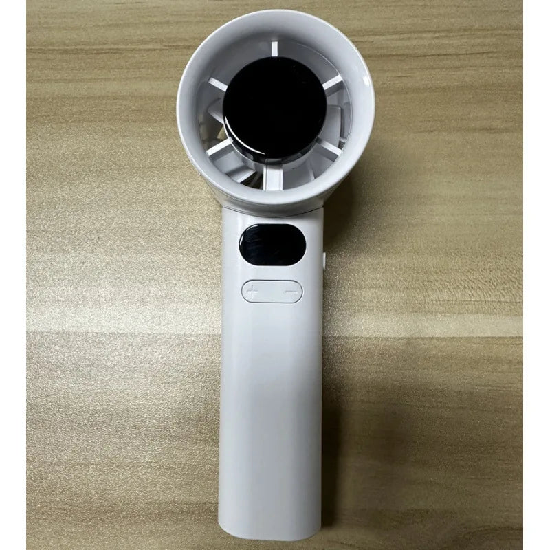 HOMEFISH Portable Handheld Fan USB Rechargeable High-Speed Electric Cooling Fan for Personal Use - VeloCart