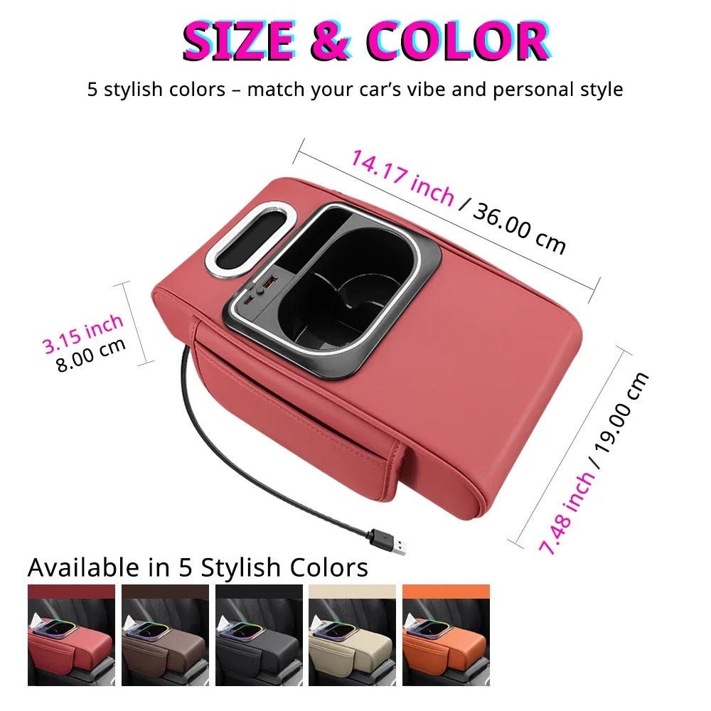 Car Armrest Cushion Center Console - VeloCart